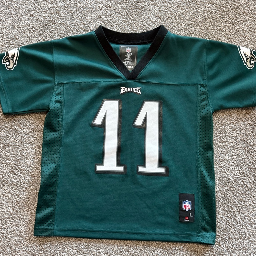 Youth Nike Carson Wentz Green Philadelphia Eagles Game Jersey